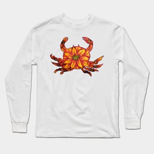 Flower Crab Long Sleeve T-Shirt